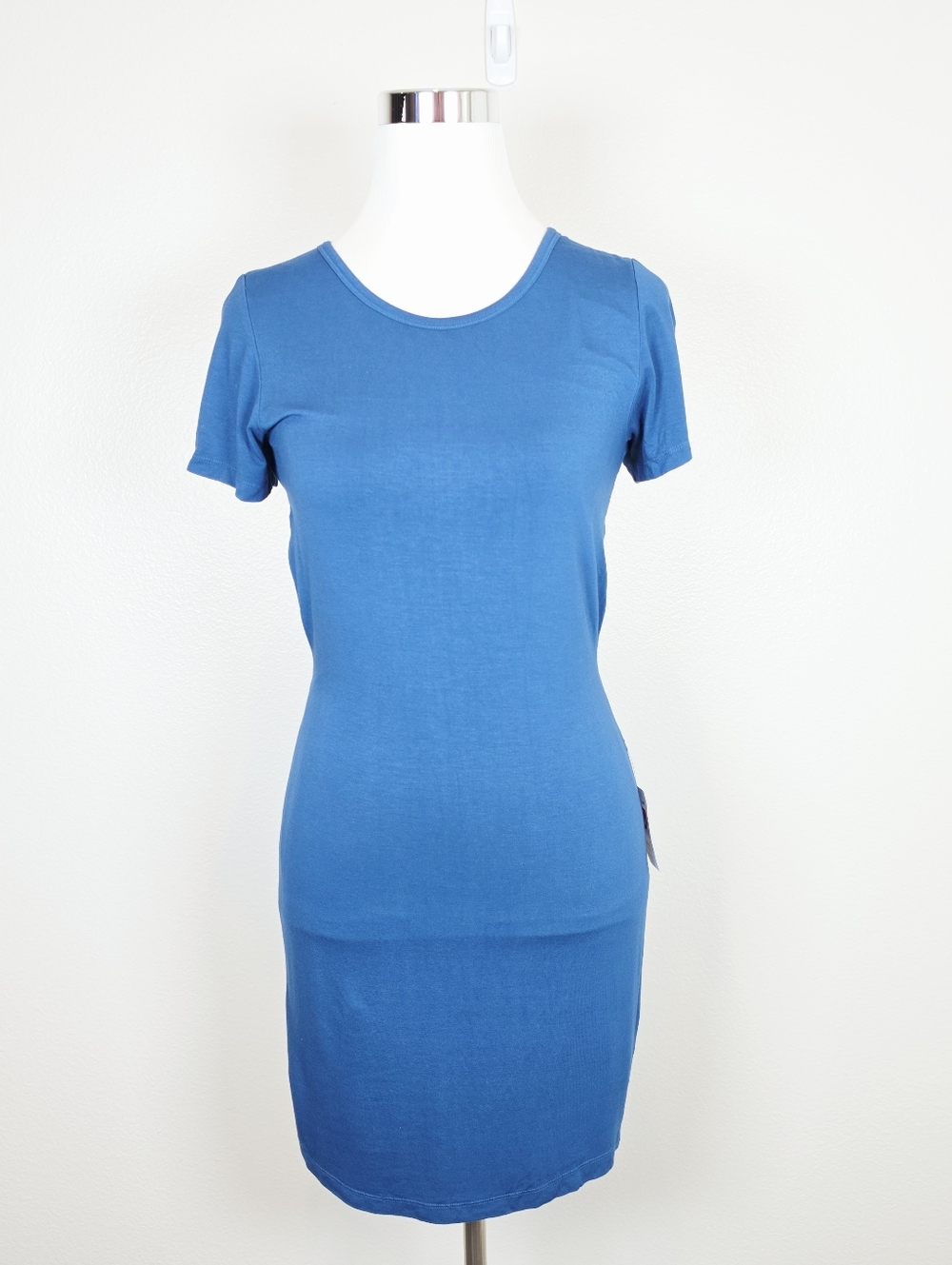 YFB Blue Open Back Short Sleeve Mini Dress Medium Festival Boho Y2K C1100